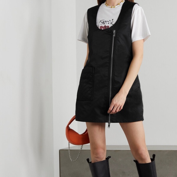 Ganni Quilted Shell Mini Dress - Picture 1 of 9